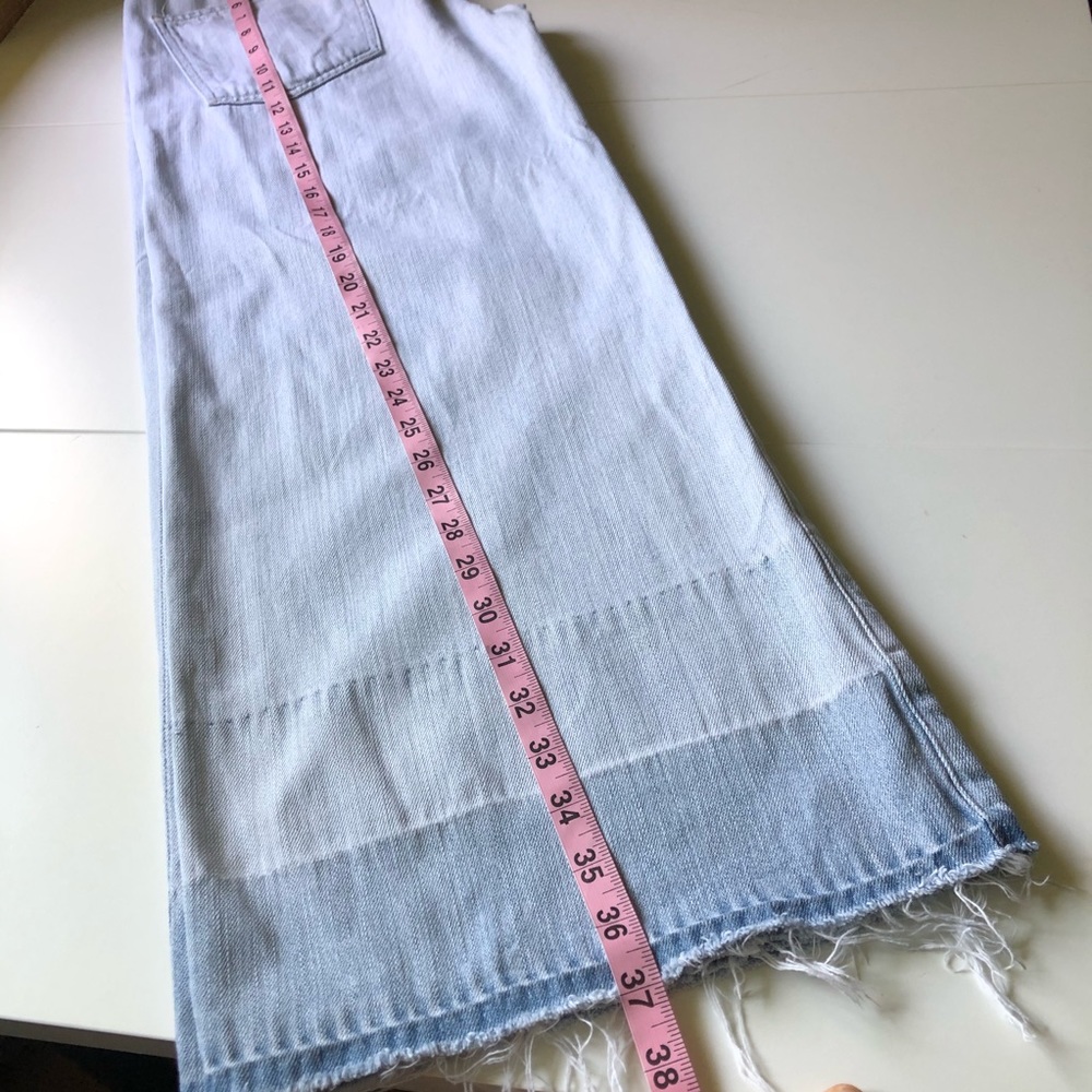 CoH Womens Melanie Crop Light Wash Frayed Hem Jeans Raw Hem High Waisted Sz 27 - Picture 12 of 13